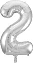 Decrotex-Silver-Luxe-Number-2-Foil-Balloon-86cm Sale