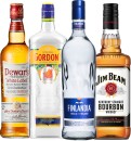 Dewars-Scotch-Whisky-1L-Gordons-London-Dry-Gin-1L-Finlandia-Vodka-1L-or-Jim-Beam-Bourbon-1L Sale