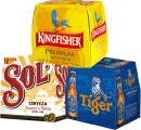 Kingfisher-Sol-Mexican-Lager-or-Tiger-Beer-12-x-330ml-Bottles Sale