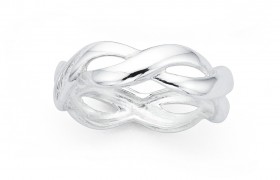 Silver-Twist-Ring on sale