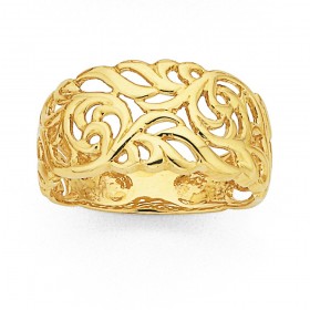 Filigree+Ring+in+9ct+Yellow+Gold