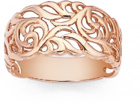 9ct-Rose-Gold-Filigree-Ring on sale