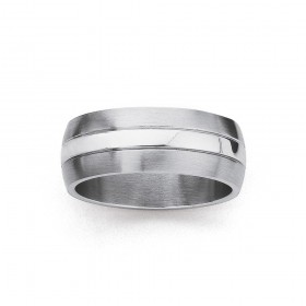 Chisel+Stainless+Steel+Ring+%28Size+X%29