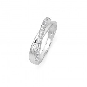 Sterling-Silver-Cubic-Zirconia-Ring on sale