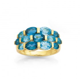 9ct-Blue-London-Topaz-Ring on sale