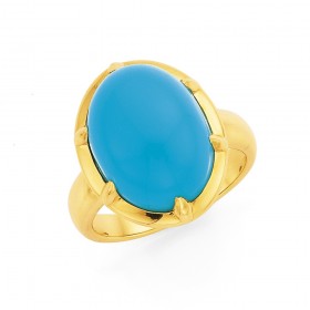 9ct-Turquoise-Ring on sale