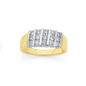 9ct-Diamond-Ring-Total-Diamond-Weight75ct on sale