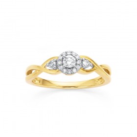 9ct-Diamond-Ring-Total-Diamond-Weight25ct on sale