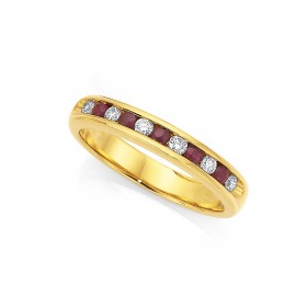 18ct-Ruby-Diamond-Ring on sale