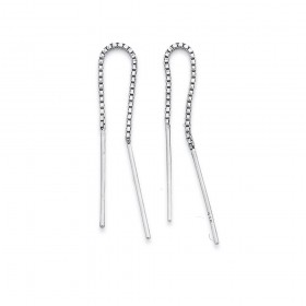 Sterling-Silver-Thread-Earrings on sale