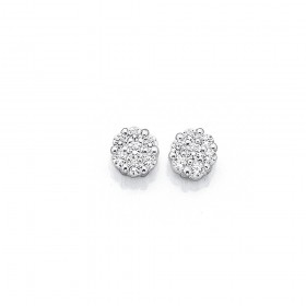 Sterling+Silver+Cubic+Zirconia+Studs
