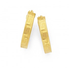9ct-Gold-Medium-Wide-Greek-Key-Hoops-15mm on sale