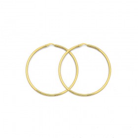 9ct+Gold+Hoops+56mm