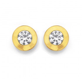 9ct-Cubic-Zirconia-Earrings on sale