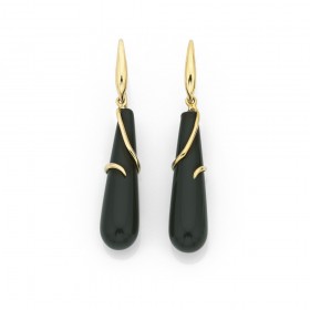 9ct-Onyx-Earrings on sale