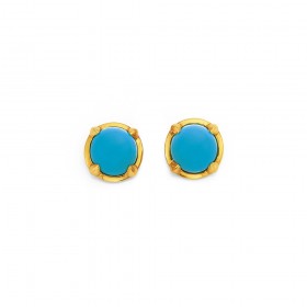 9ct-Turquoise-Earrings on sale