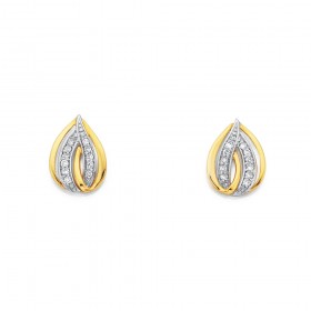 9ct-Teardrop-Diamond-Earrings on sale