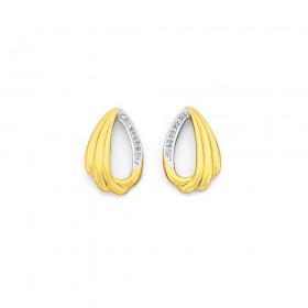 9ct-Diamond-Set-Earrings on sale