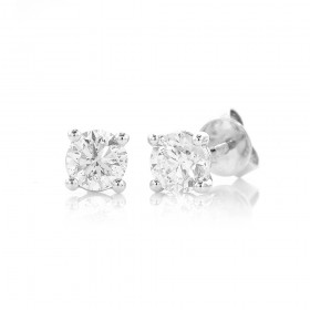 18ct-White-Gold-Studs-Total-Diamond-Weight-100ct on sale