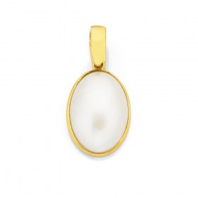 9ct-Mabe-Pearl-Enhancer-Pendant on sale