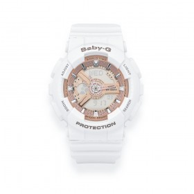 White-and-Rose-Gold-Casio-Baby-G-Watch on sale
