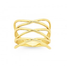 9ct-Laced-Up-Ring on sale