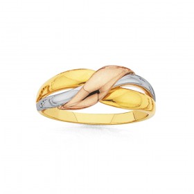 9ct-Tri-Tone-Ring on sale