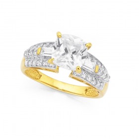 9ct-Cubic-Zirconia-Ring on sale