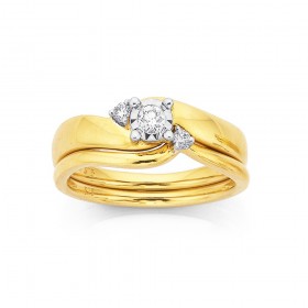 9ct-Diamond-Set-Ring on sale