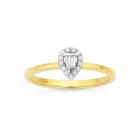 9ct-Diamond-Cluster-Ring on sale