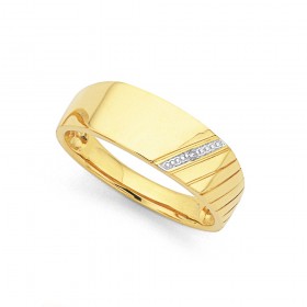 9ct-Gents-Diamond-Ring on sale
