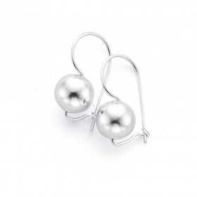 10mm-Euroball-Earrings-in-Sterling-Silver on sale