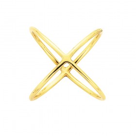 9ct-Crossed-Bands-Ring on sale