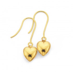 9ct-Heart-Earrings on sale