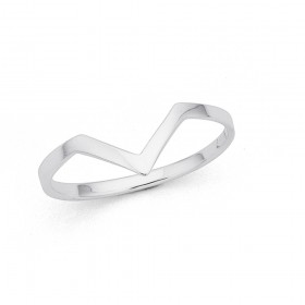 Sterling-Silver-Chevron-Ring on sale