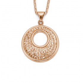 9ct-Rose-Gold-Crystal-Pendant on sale