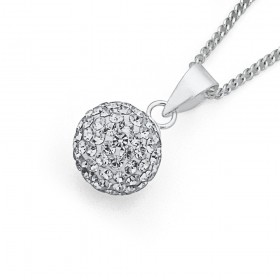 10mm-Crystal-Pendant-in-Sterling-Silver on sale