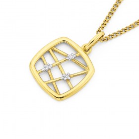 9ct-Gold-Diamond-Pendant on sale