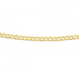 Solid+9ct%2C+55cm+Curb+Chain