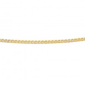 45cm+Curb+Chain+in+9ct+Yellow+Gold