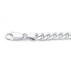 Sterling-Silver-Flat-Curb-Bracelet on sale
