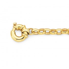 9ct-19cm-Solid-Belcher-Bolt-Ring-Bracelet on sale