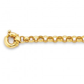 9ct-19cm-Solid-Round-Belcher-Bracelet on sale