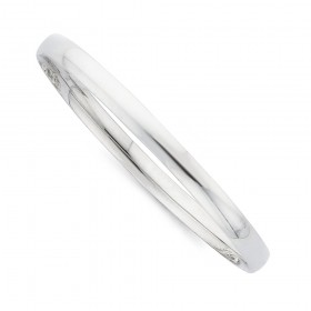 Sterling-Silver-65mm-6mm-Solid-Oval-Bangle on sale