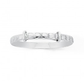 Sterling-Silver-Childrens-Hearts-Baby-Expander-Bangle on sale