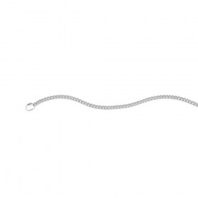 9ct-White-Gold-45cm-Solid-Curb-Chain on sale