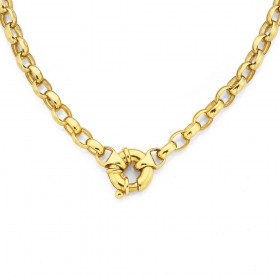 9ct-50cm-Belcher-Bolt-Ring-Necklace on sale