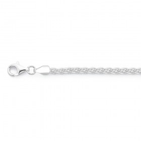 Sterling+Silver+20cm+Wheat+Chain+Bracelet
