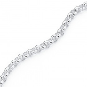 Sterling-Silver-21cm-Belcher-Bolt-Ring-Bracelet on sale