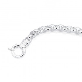 Sterling-Silver-20cm-Belcher-Bracelet-with-Bolt-Ring on sale